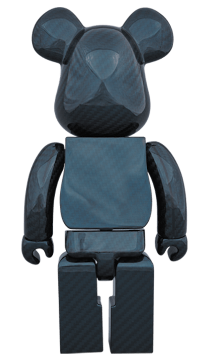 Bearbrick Dry Carbon 400% Blue