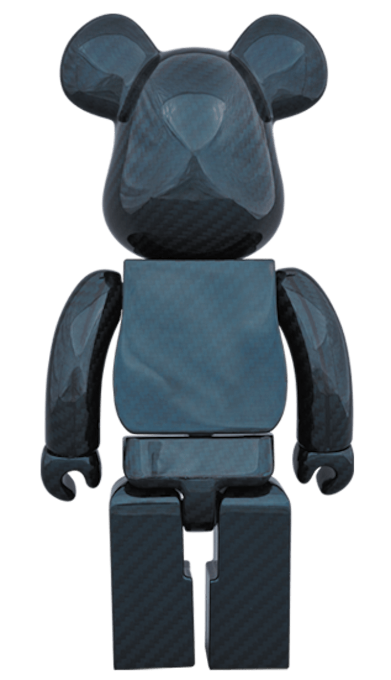 Bearbrick Dry Carbon 400% Blue