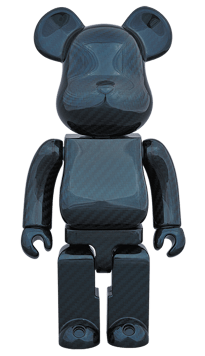 Bearbrick Dry Carbon 400% Blue
