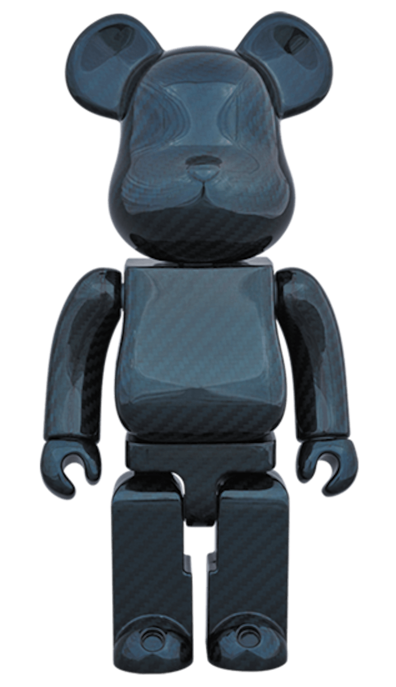 Bearbrick Dry Carbon 400% Blue
