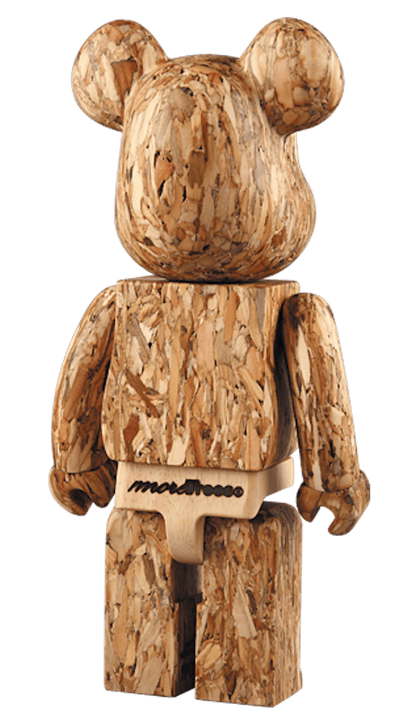 Bearbrick Eco Value Wood 400% Wood