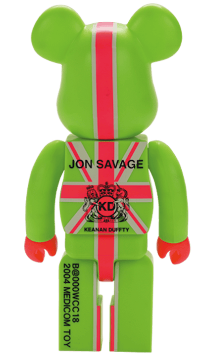 Bearbrick England's Dreaming KD 100% & 400% Set Green
