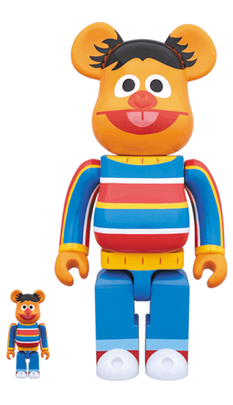 Bearbrick Ernie 100% & 400% Set Orange