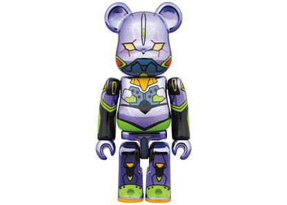 Bearbrick Evangelion Unit 1 100% & 400% Set Chrome Ver.