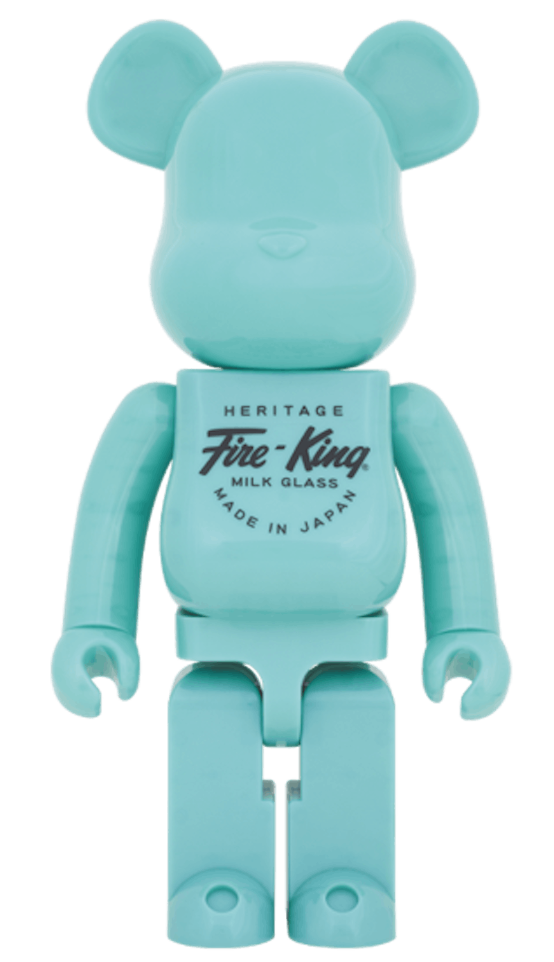 Bearbrick Fire King 1000% Teal