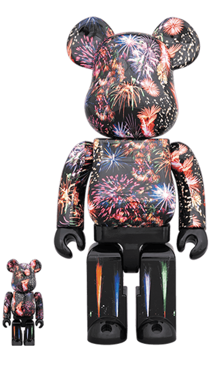 Bearbrick Fireworks 100% & 400% Multi