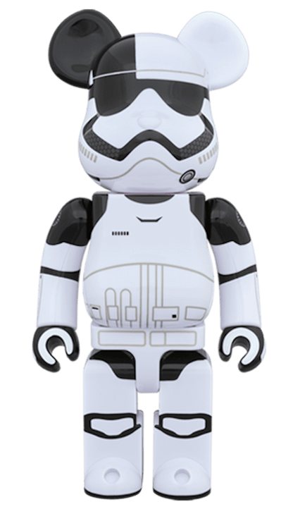 Bearbrick Star Wars First Order Stormtrooper Executioner 400% White/Black