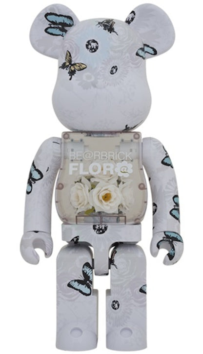 Bearbrick Flora (Flower) #2 1000% White