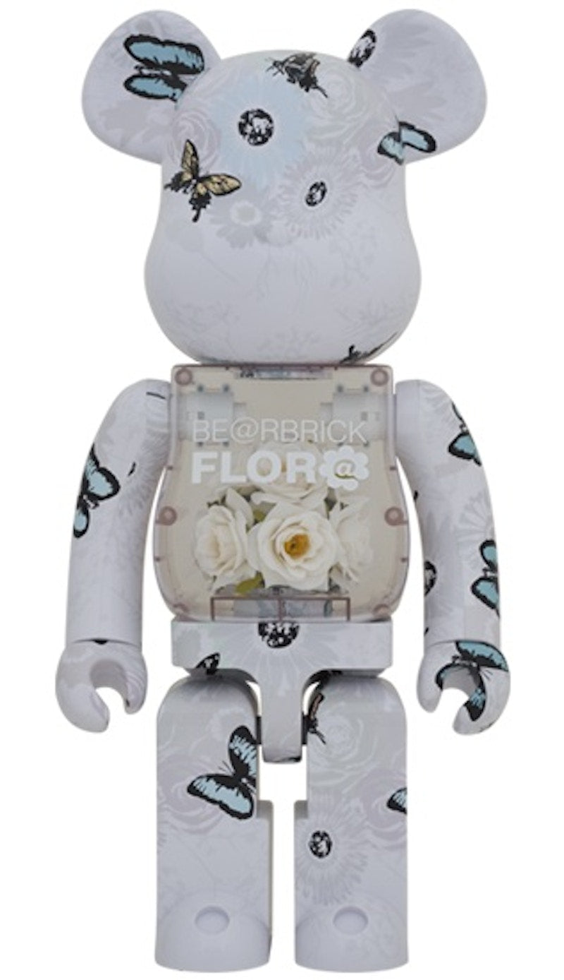 Bearbrick Flora (Flower) #2 1000% White