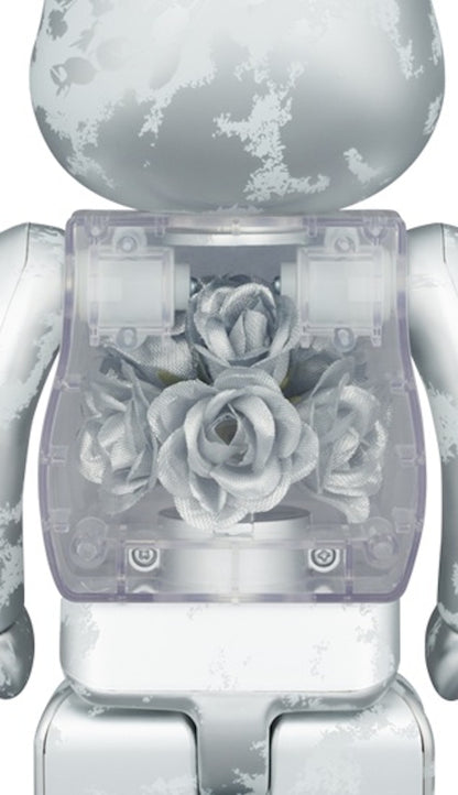 Bearbrick Flora (Flower) 400% Silver