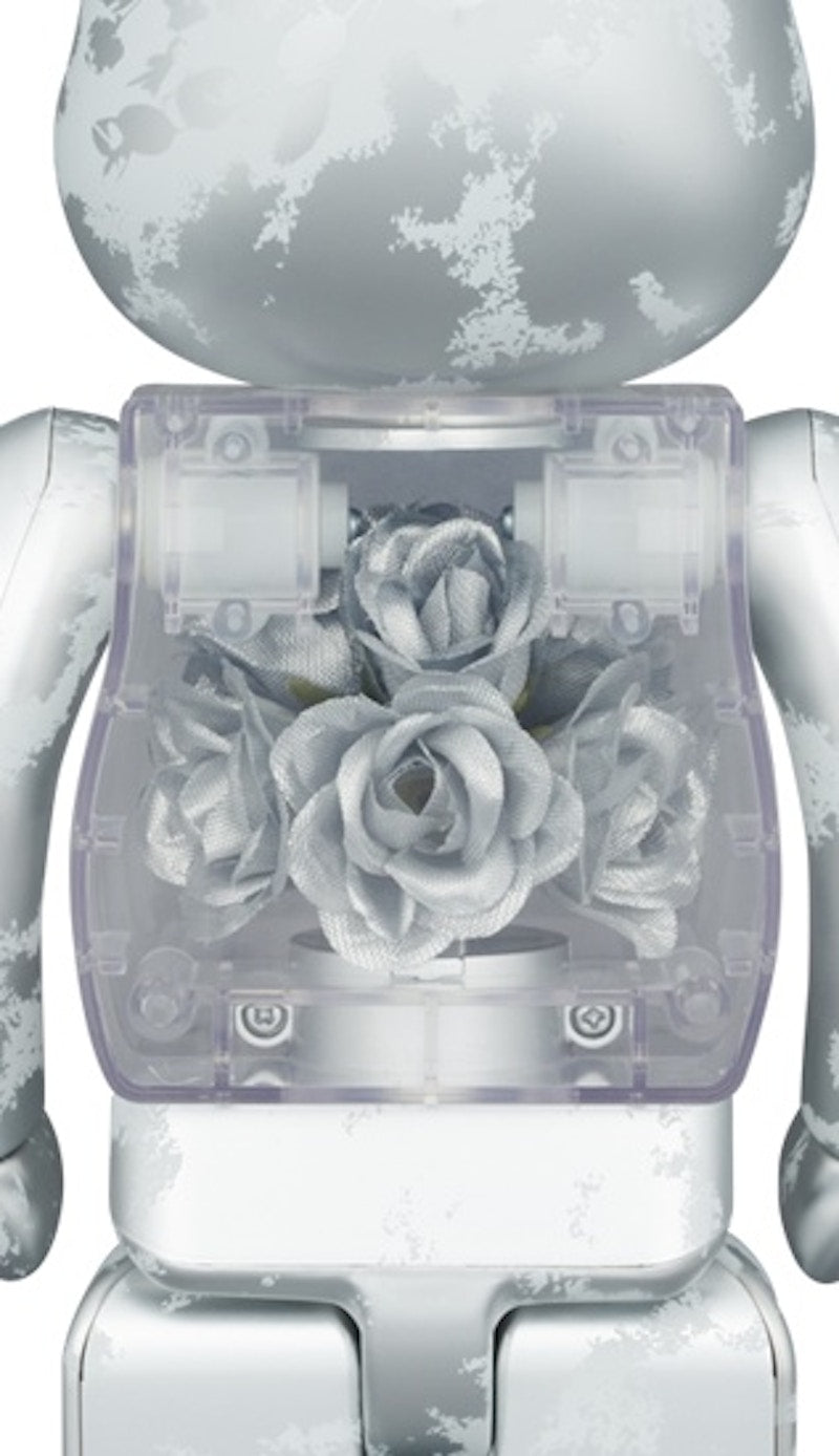 Bearbrick Flora (Flower) 400% Silver