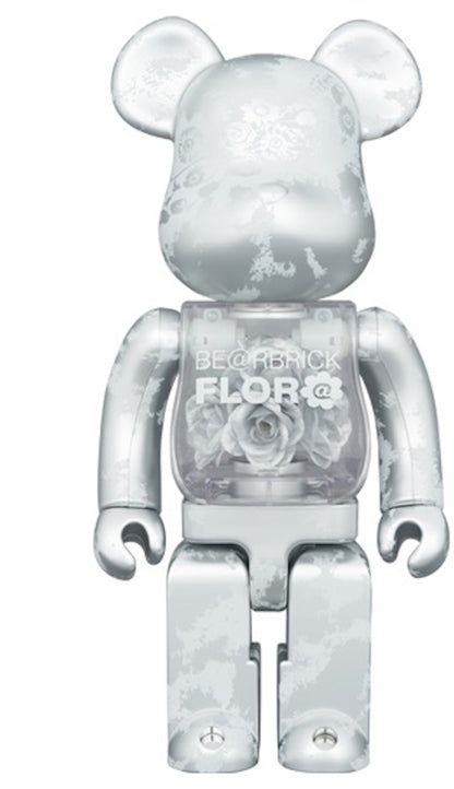 Bearbrick Flora (Flower) 400% Silver