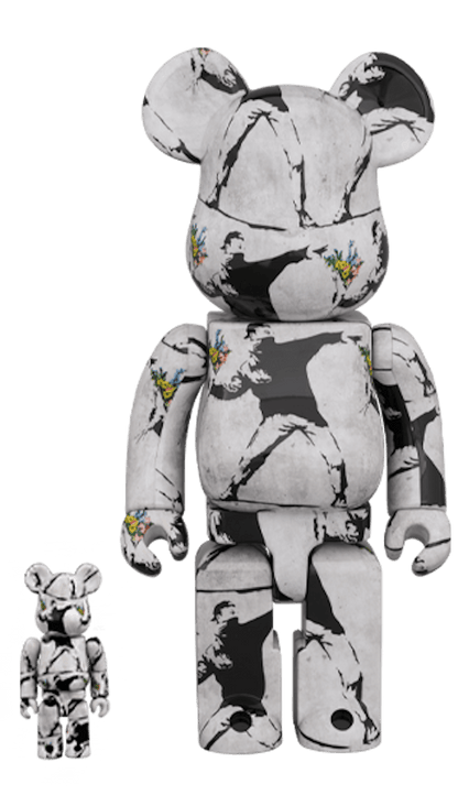 Bearbrick Flower Bomber 100% & 400% Set