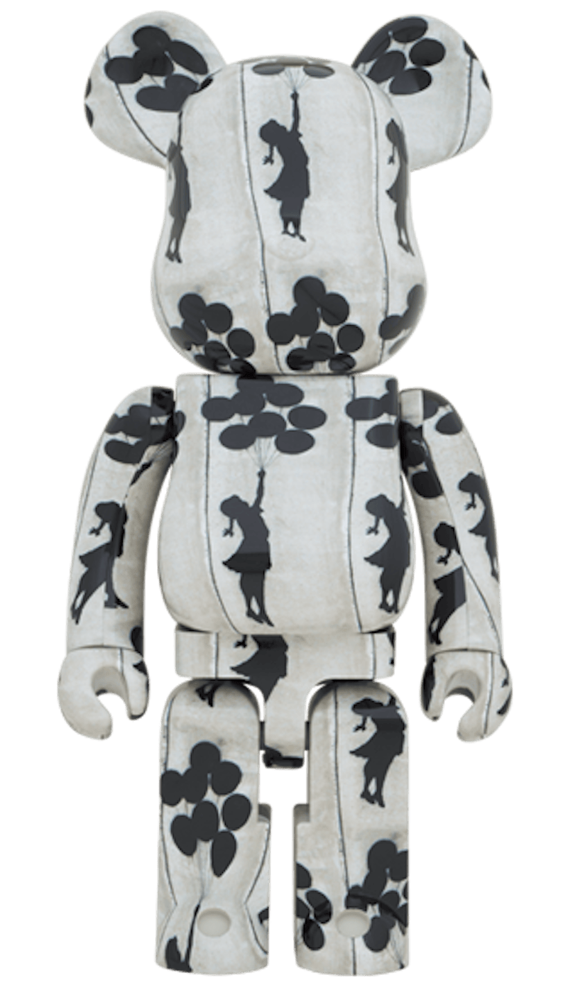 Bearbrick Flying Balloons Girl 1000%