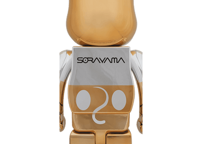 Bearbrick x Sorayama Future Mickey 1000% Silver/Gold