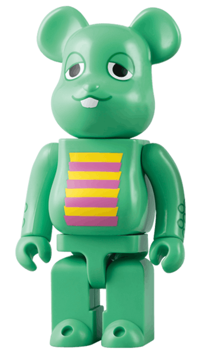 Bearbrick Gachapin & Mook (2 Pack) 400% Multi