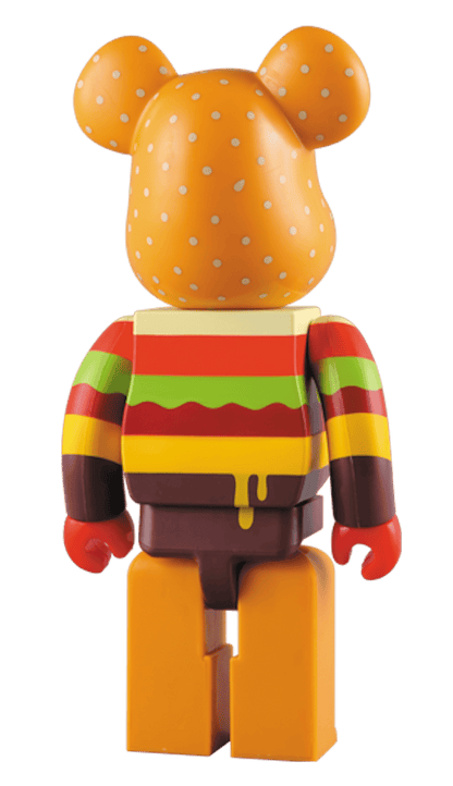 Bearbrick Gettry Burger 400% Yellow