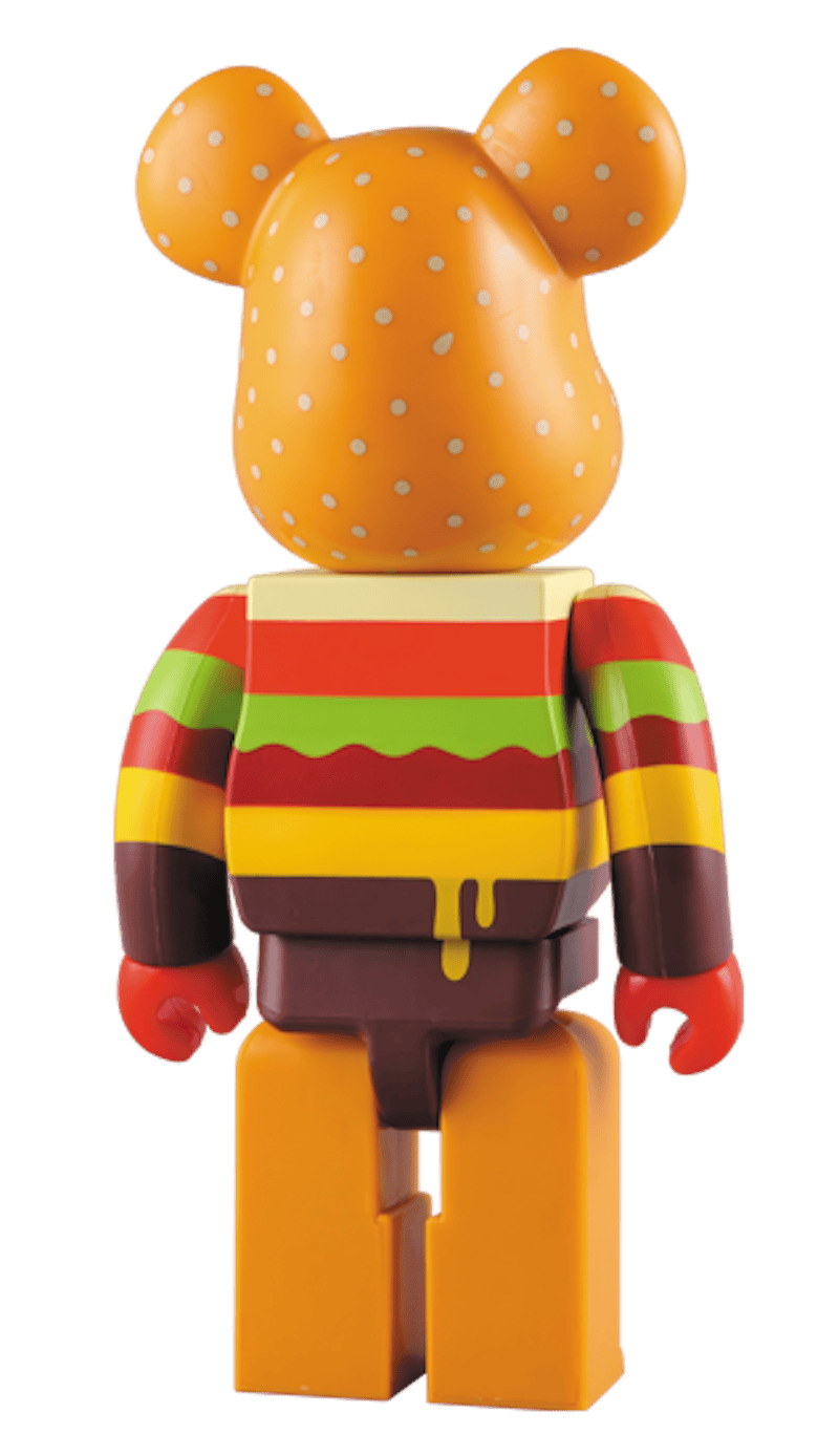 Bearbrick Gettry Burger 400% Yellow