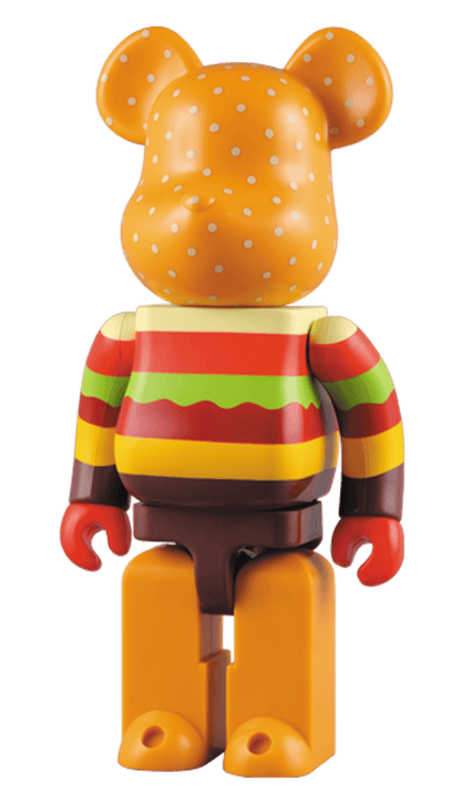 Bearbrick Gettry Burger 400% Yellow