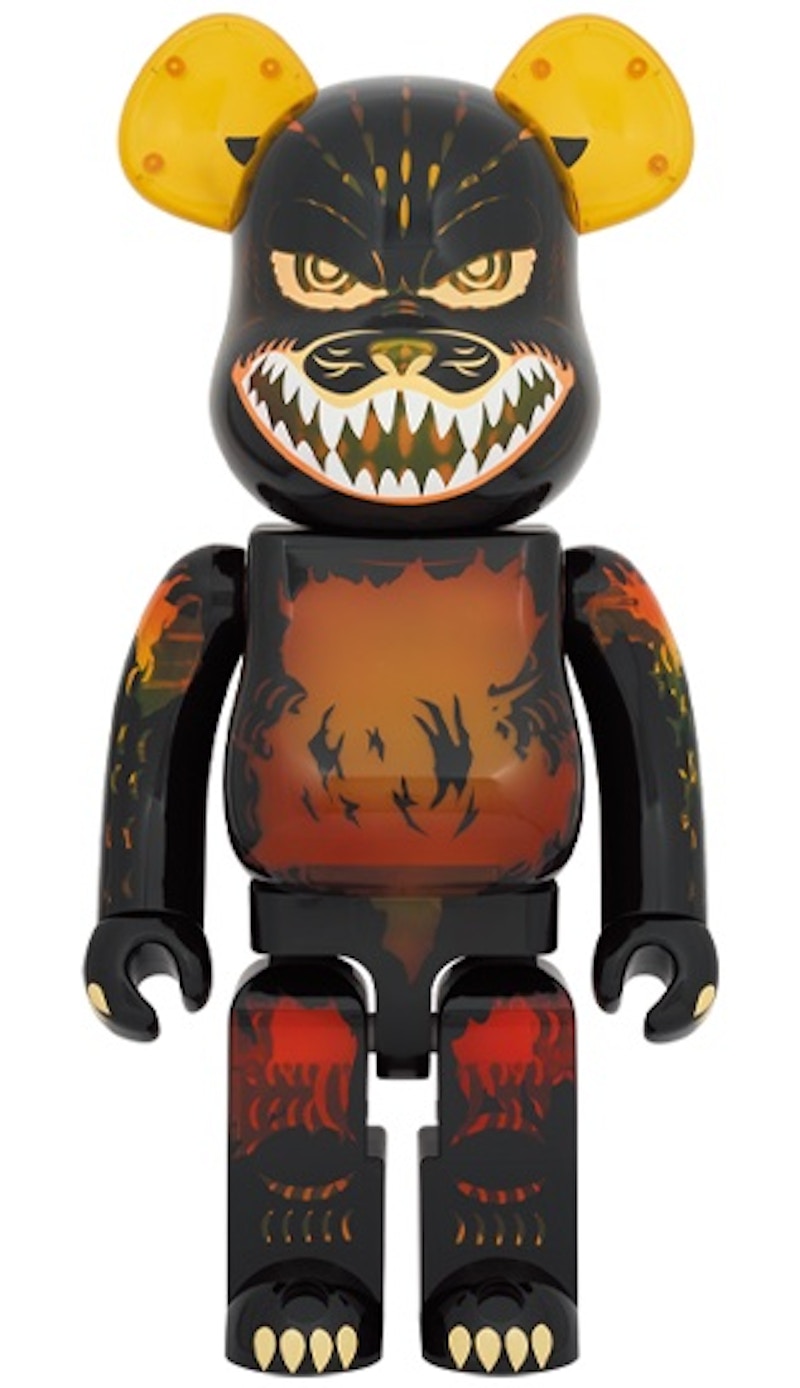 Bearbrick Godzilla VS Destoroyah: Godzilla (Meltdown) 1000% Clear Yellow Ver.