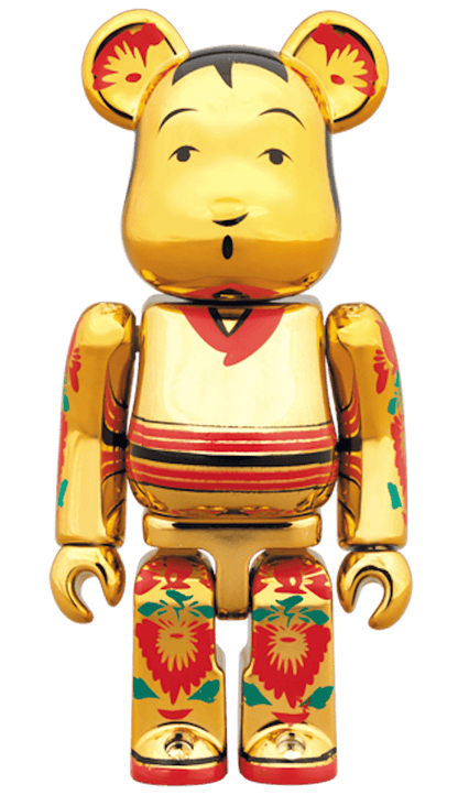 Bearbrick Gold Plated 100% & 400% Set Gold