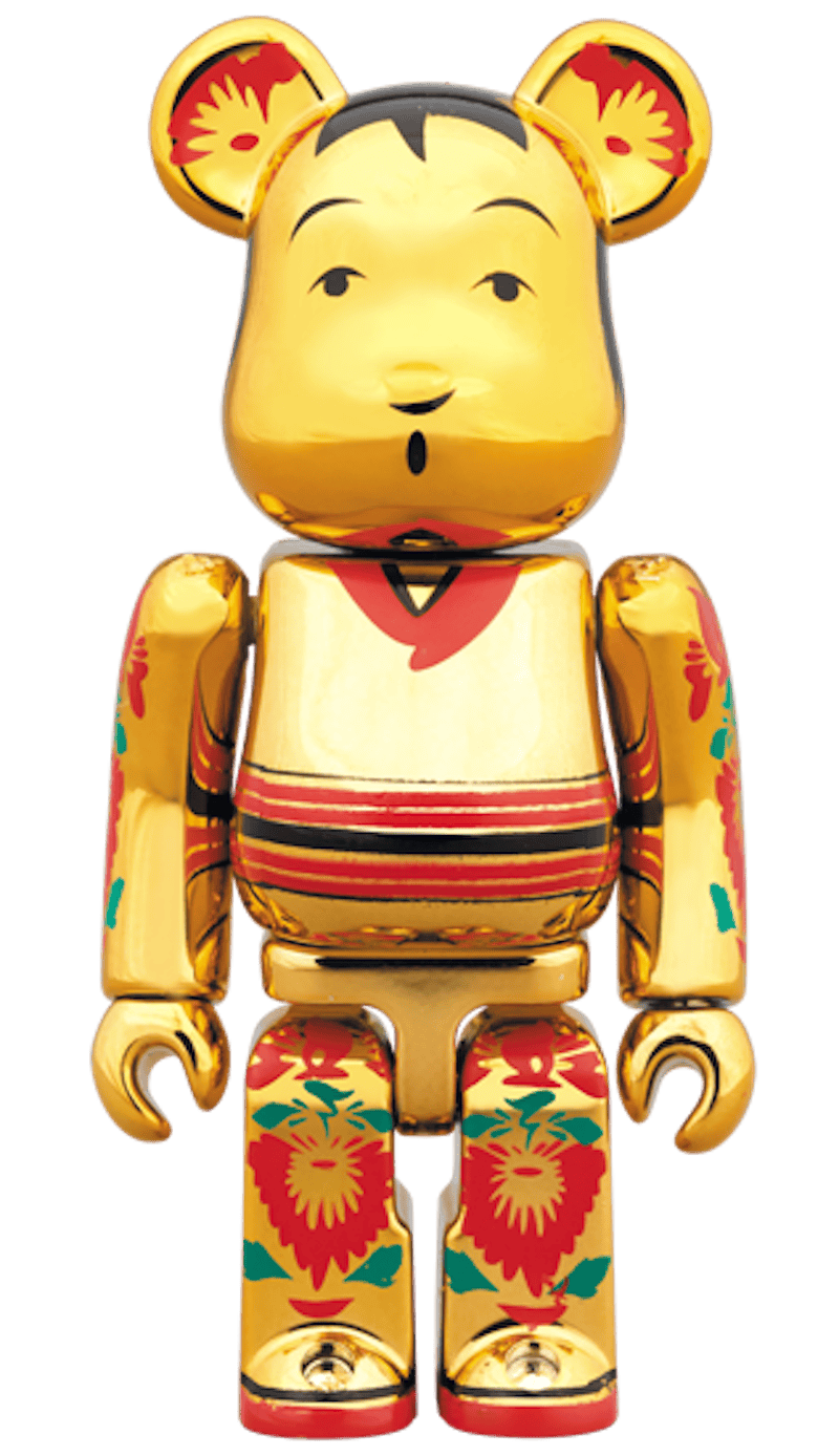 Bearbrick Gold Plated 100% & 400% Set Gold
