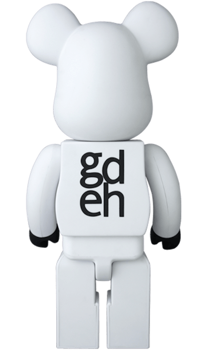 Bearbrick Goodenough 400% White