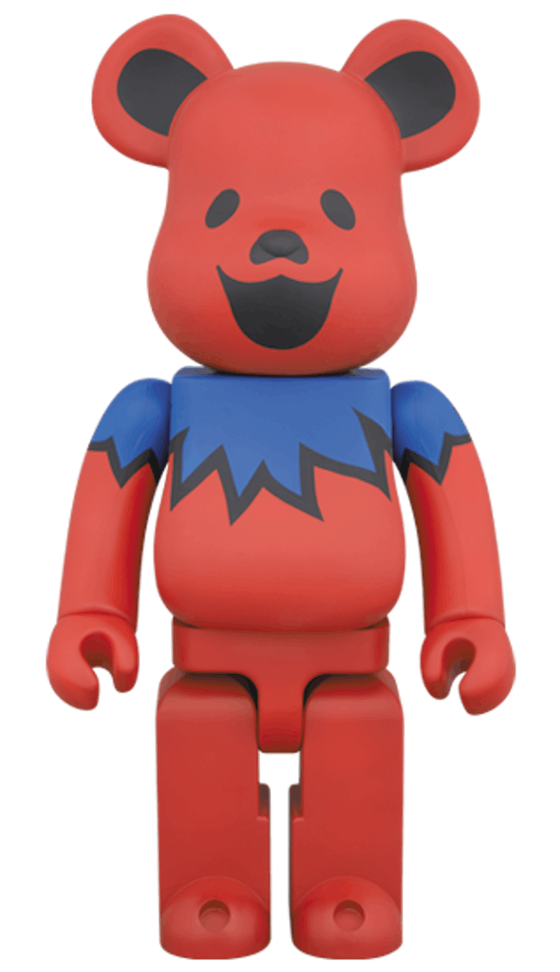 Bearbrick Grateful Dead Dancing Bear 400% Red