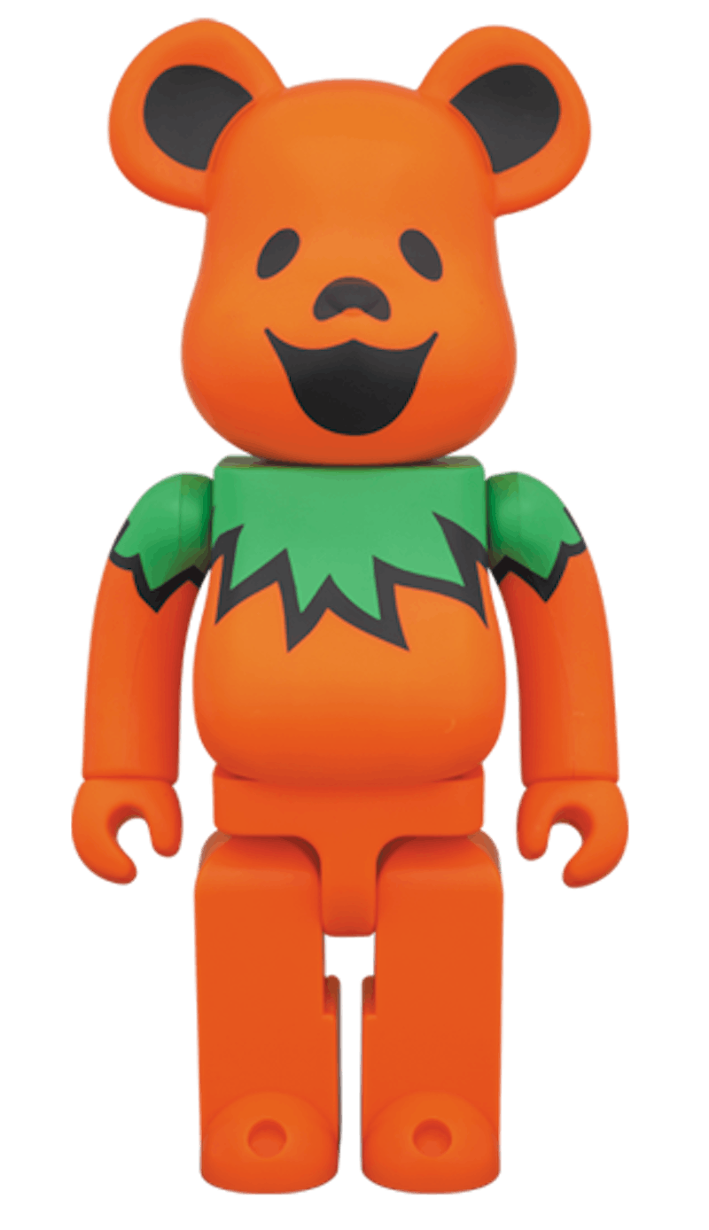 Bearbrick Grateful Dead Dancing Bears 400% Orange