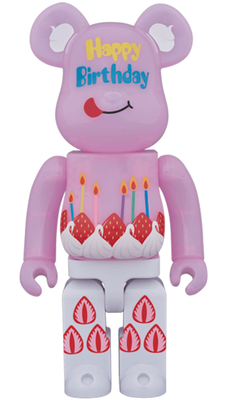 Bearbrick Greeting Birthday PLUS 400% Pink