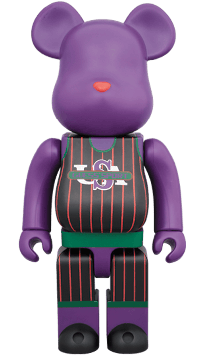 Bearbrick Guess Sport Jersey 100% & 400% Purple