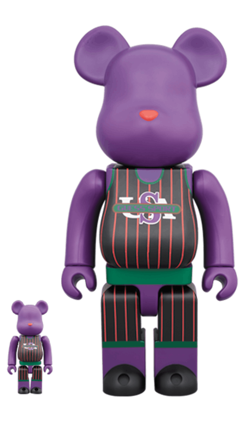 Bearbrick Guess Sport Jersey 100% & 400% Purple