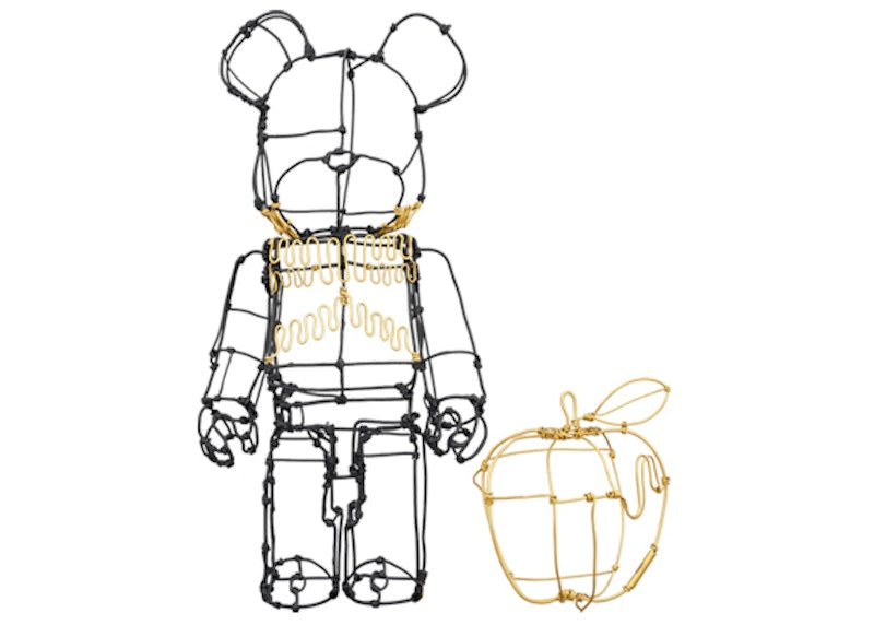 Bearbrick HAyU Wire with Apple 400% Set