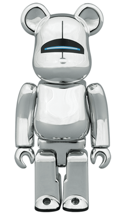 Bearbrick Hajime Sorayama Sexy Robot 100% & 400% Set Chrome