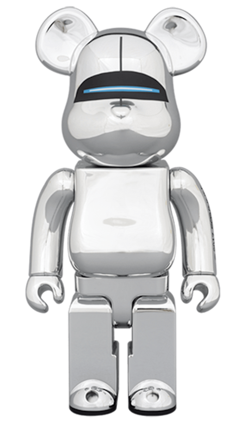 Bearbrick Hajime Sorayama Sexy Robot 100% & 400% Set Chrome