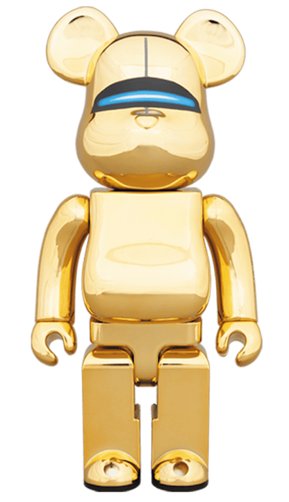 Bearbrick Hajime Sorayama Sexy Robot 100% & 400% Set Gold