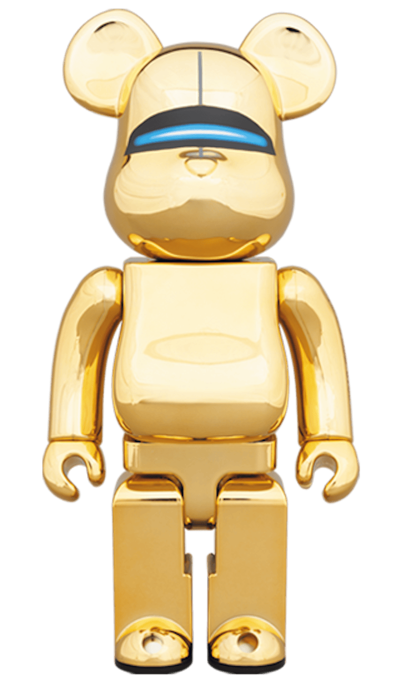 Bearbrick Hajime Sorayama Sexy Robot 100% & 400% Set Gold