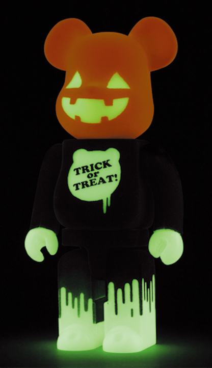 Bearbrick Halloween 2009 (Glow In The Dark) 400% Black