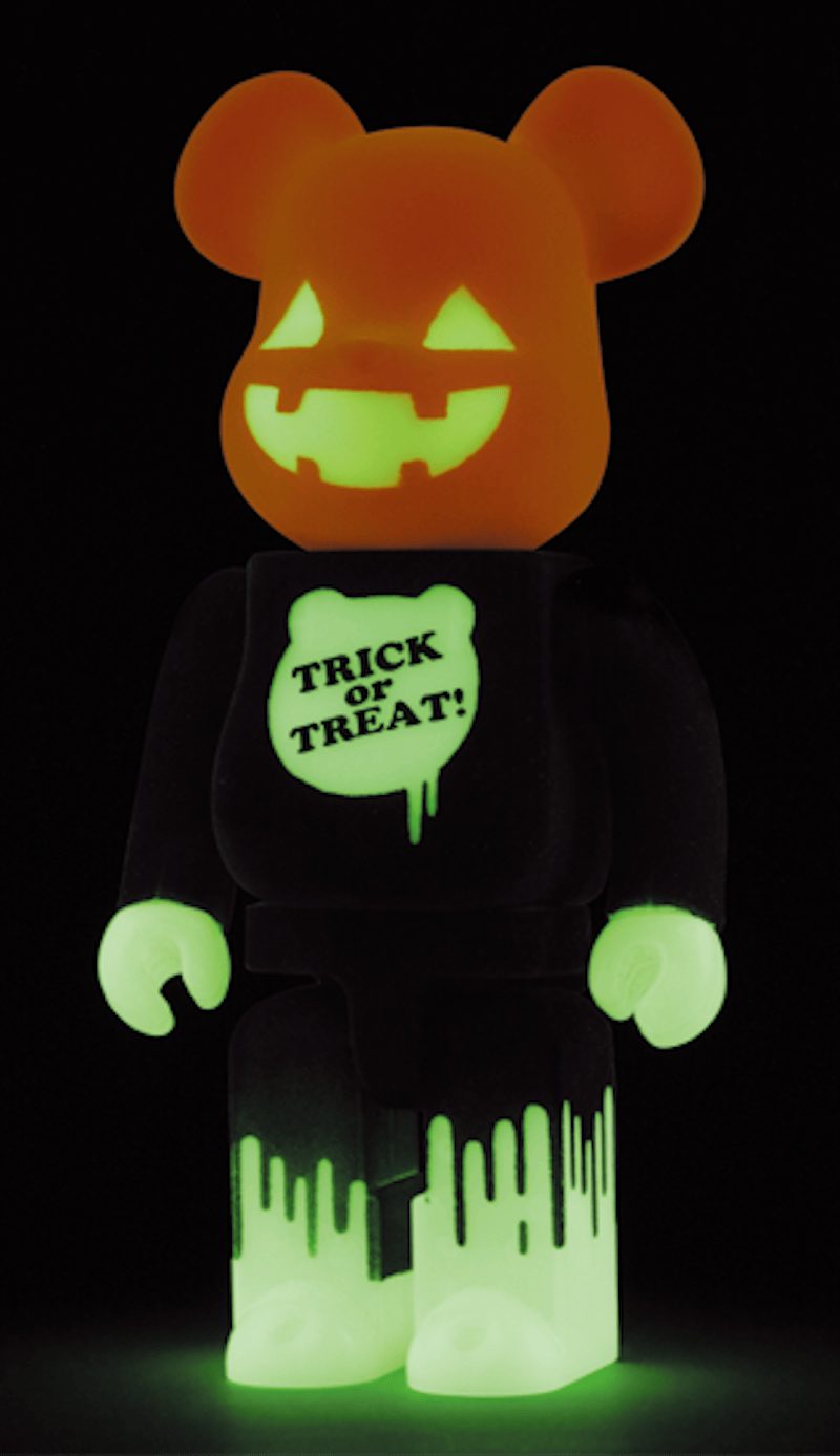 Bearbrick Halloween 2009 (Glow In The Dark) 400% Black