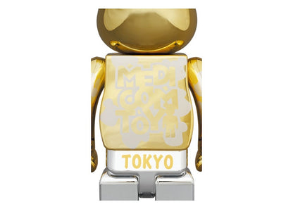 Bearbrick Happy Tokyo Gold Plated 100% & 400% Set