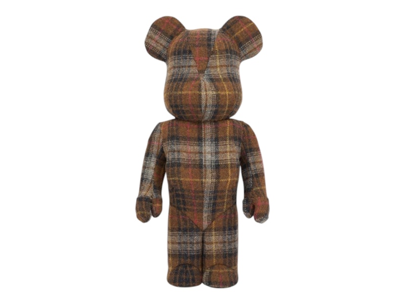 Bearbrick Harris Tweed Hebrides Brown 1000%