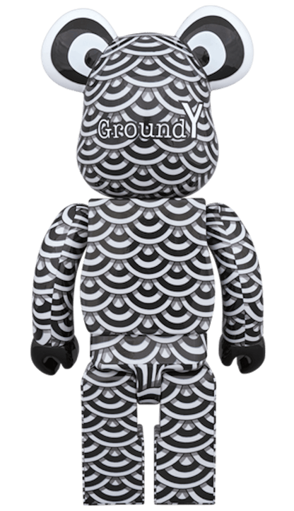 Bearbrick Hayato Shinoda x Ground Y 100% & 400% Set Black