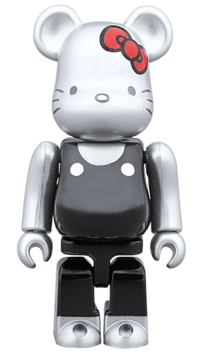 Bearbrick Hello Kitty Generation 00's 100% & 400% Silver