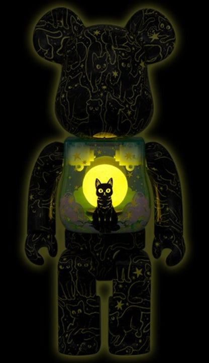 Bearbrick Hikari Bambi Night Sky Cat (Glow) 400%