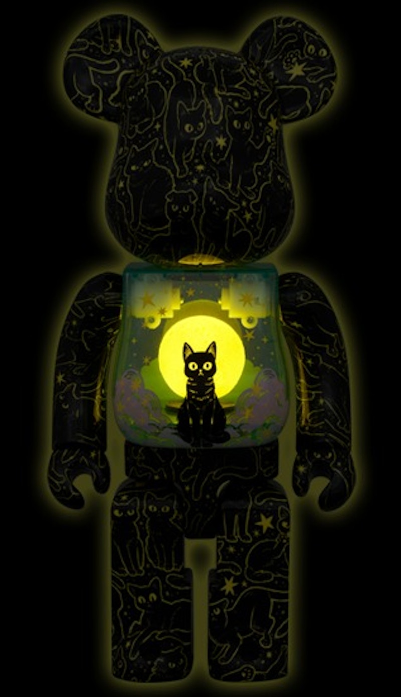 Bearbrick Hikari Bambi Night Sky Cat (Glow) 400%