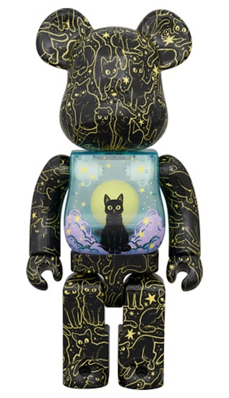 Bearbrick Hikari Bambi Night Sky Cat (Glow) 400%