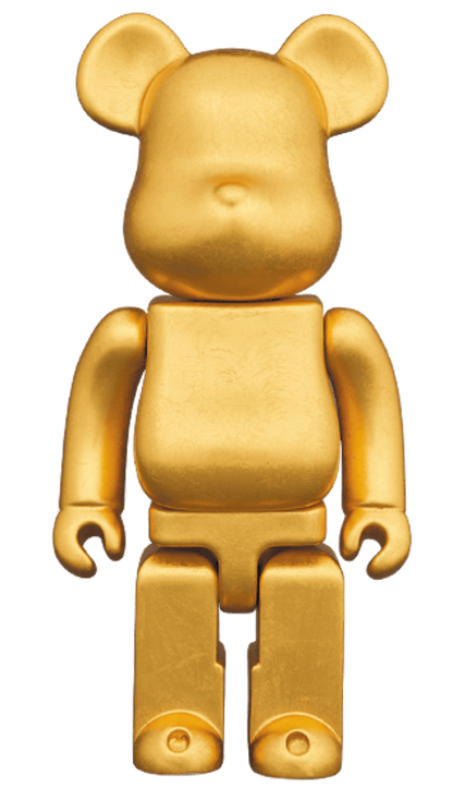 Bearbrick Hirapushin (Pure Gold Foil) 400% Gold