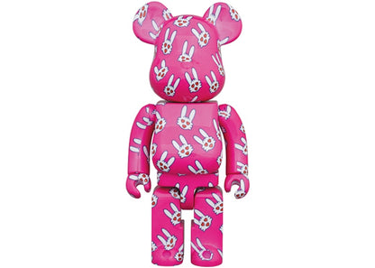 Bearbrick Hitohata Rabbit (Kiyoshiro Imawano 50th Celebration) 1000% Pink
