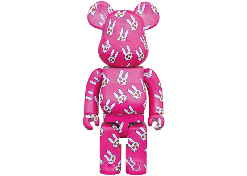 Bearbrick Hitohata Rabbit (Kiyoshiro Imawano 50th Celebration) 1000% Pink