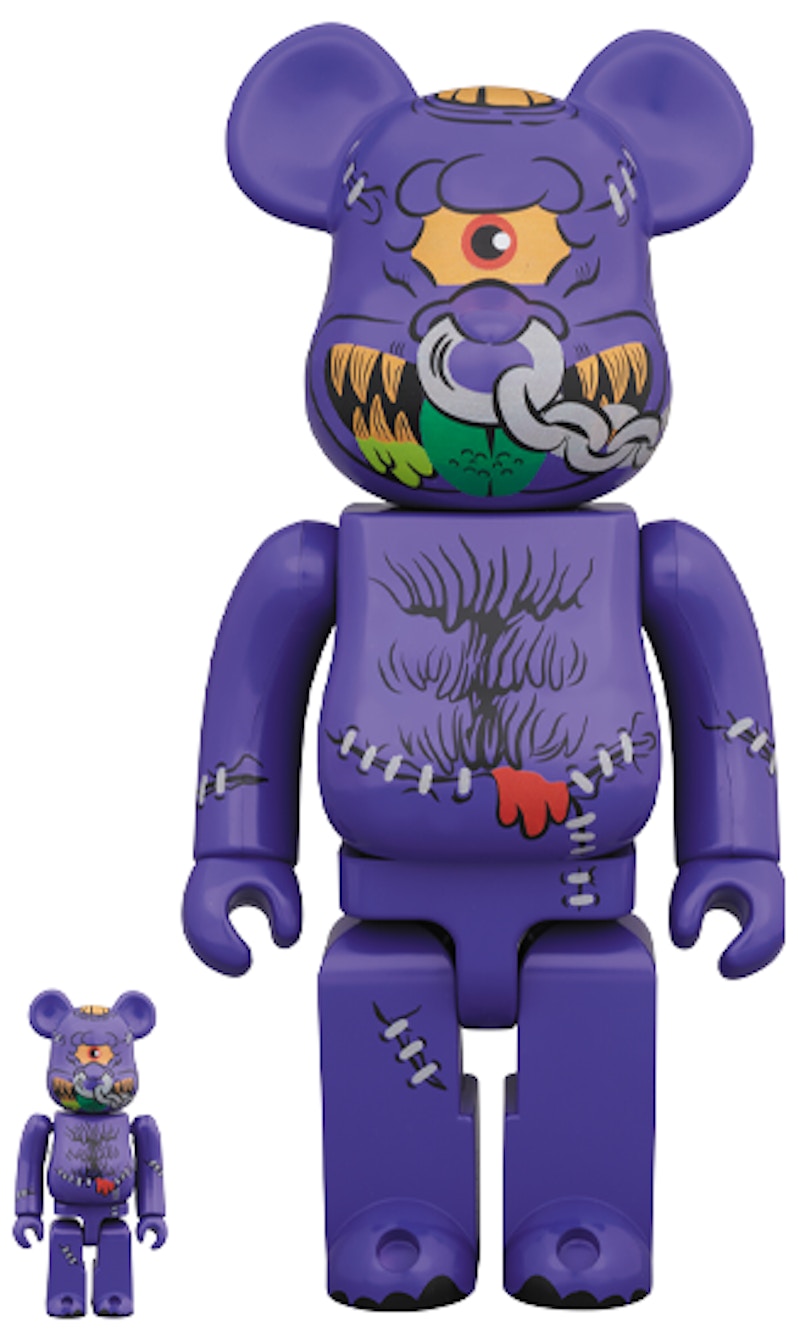 Bearbrick Horn Head 100% & 400% Set Multi
